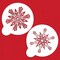 Large Crystal Snowflakes Cake Stencil #2 | C743 by Designer Stencils | Cake Decorating Tools |